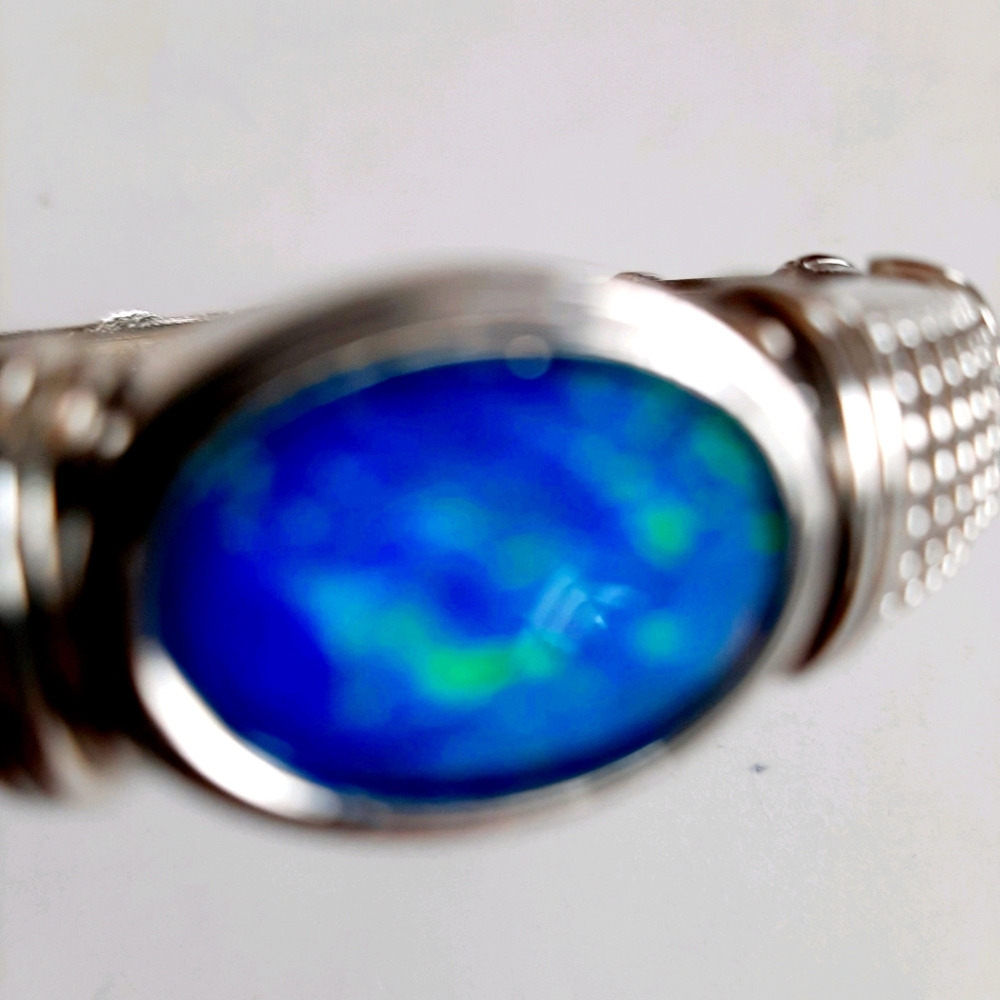 Vintage Blue Stone Bangle